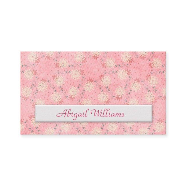 pink floral pattern with copy space