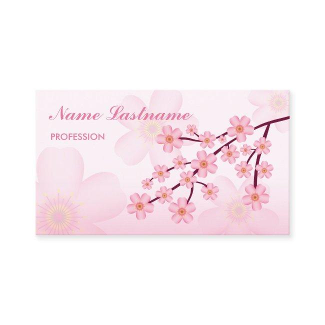 Pink Floral Sakura Cherry Blossom Tree Branch