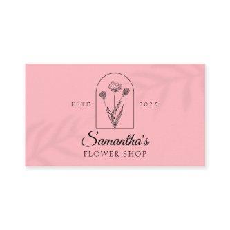 Pink Flower Monogram Typography