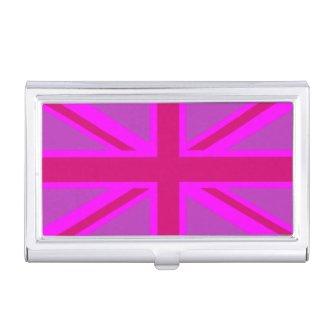 Pink Fuchsia Union Jack Flag Design  Holder