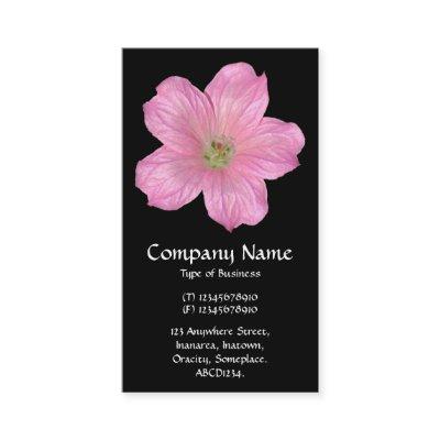 Pink Geranium - Black