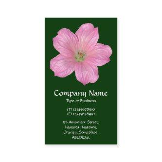 Pink Geranium - Dark Green