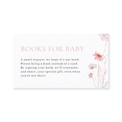Pink Girl Baby in Bloom Books for Baby Card
