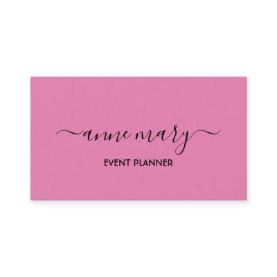 Pink Girly Trendy Calligraphy Event Planner Classy