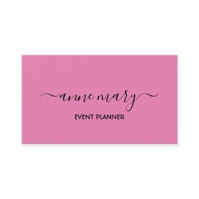 Pink Girly Trendy Calligraphy Event Planner Classy