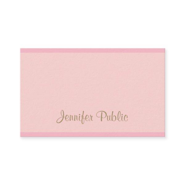 Pink Gold Script Modern Calligraphed Template