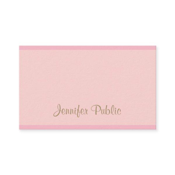 Pink Gold Script Modern Calligraphed Template