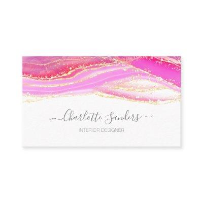 Pink Gold watercolors chic modern typography