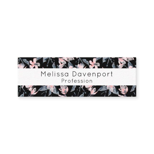 Pink & Gray Floral Watercolor Pattern Mini