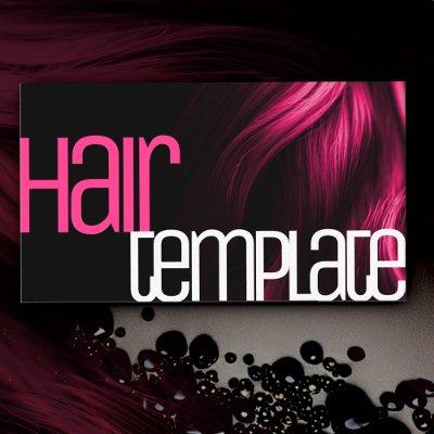 Pink Hair Modern Neon Bright Colors Hairdresser