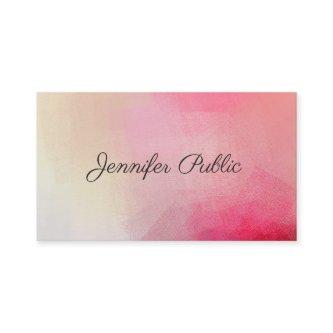 Pink Handwriting Text Modern Elegant Template