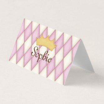 Pink Harlequin Personalized Princess Play Date