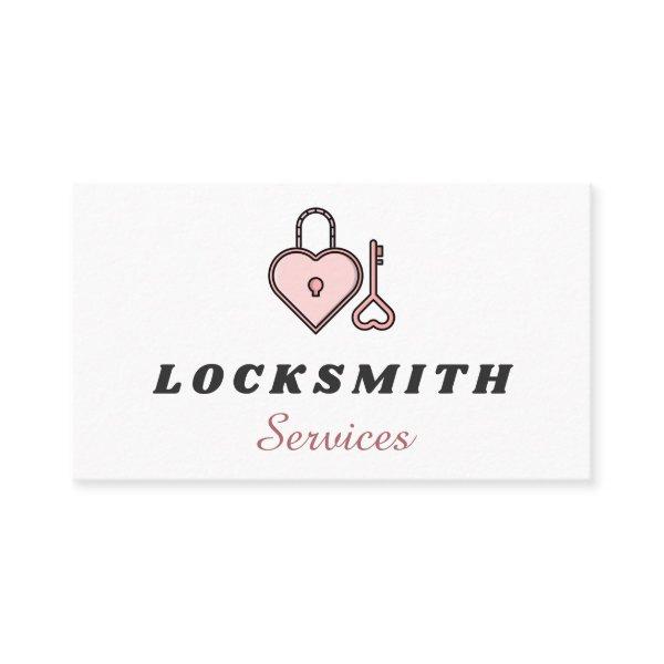 Pink Heart Lock & Key Locksmith Services Pretty