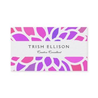 Pink Hippie Flower Retro Modern
