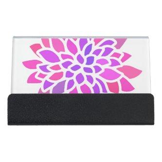 Pink Hippie Flower Retro Modern Desk  Holder