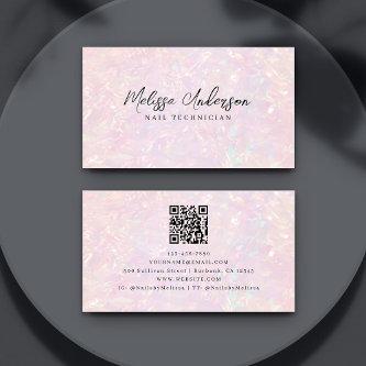 Pink Holographic QR Code Luxe
