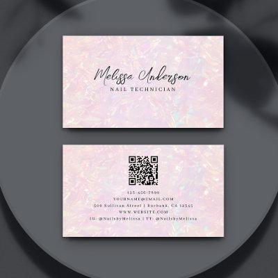 Pink Holographic QR Code Luxe