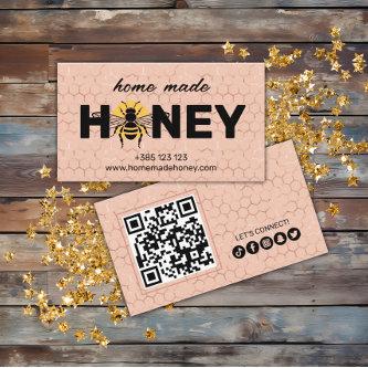 Pink Honeycomb Homemade Honey