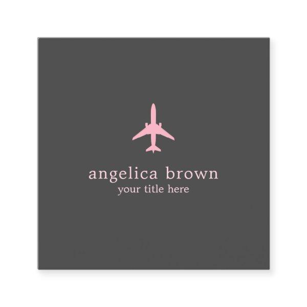 Pink Jet  – Modern Aviation Style