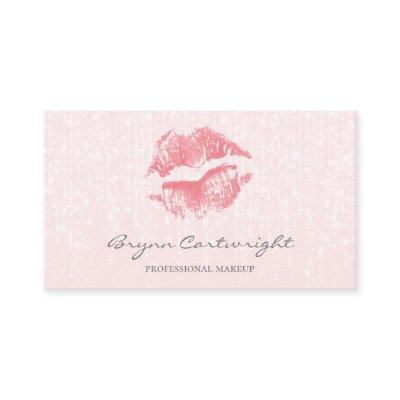 Pink Kiss Lips with Subtle Twinkle Lights Makeup