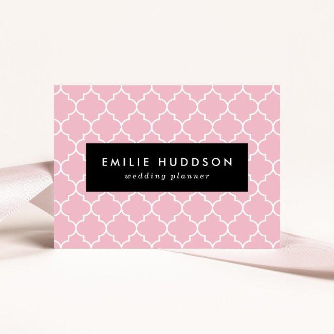 Pink Latticework, Quatrefoil, Moroccan Trellis