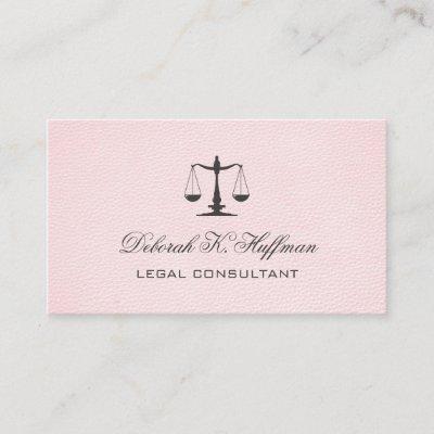 Pink leather feminine Legal Justice Scale