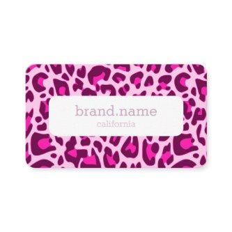 Pink Leopard Skin Animal Print Rockabilly Pattern
