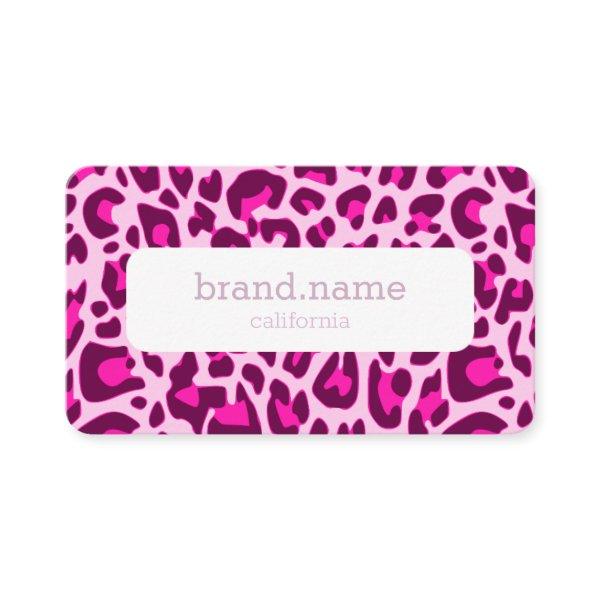 Pink Leopard Skin Animal Print Rockabilly Pattern