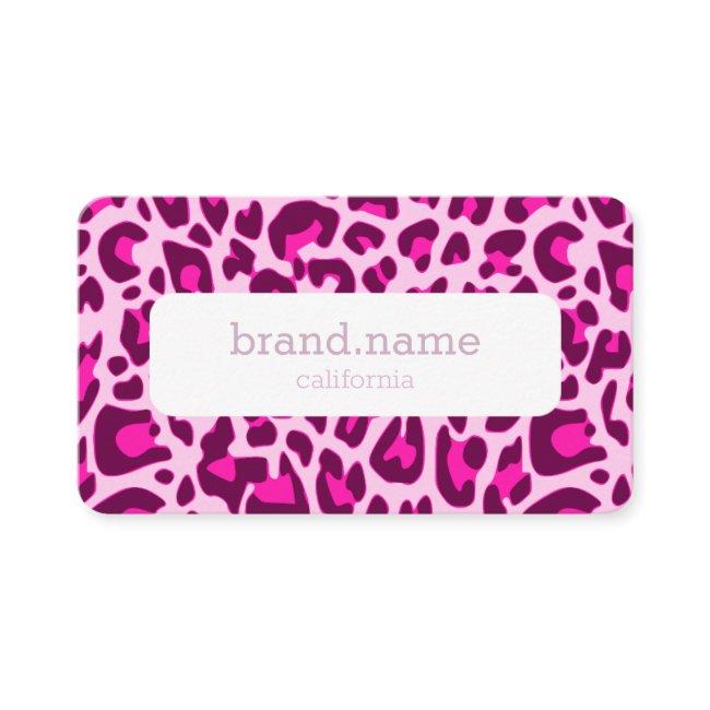 Pink Leopard Skin Animal Print Rockabilly Pattern