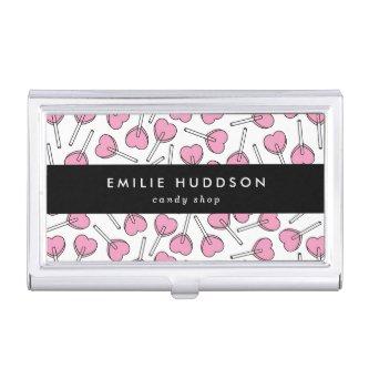 Pink Lollipops, Heart Lollipops, Lolly, Candy Shop  Case