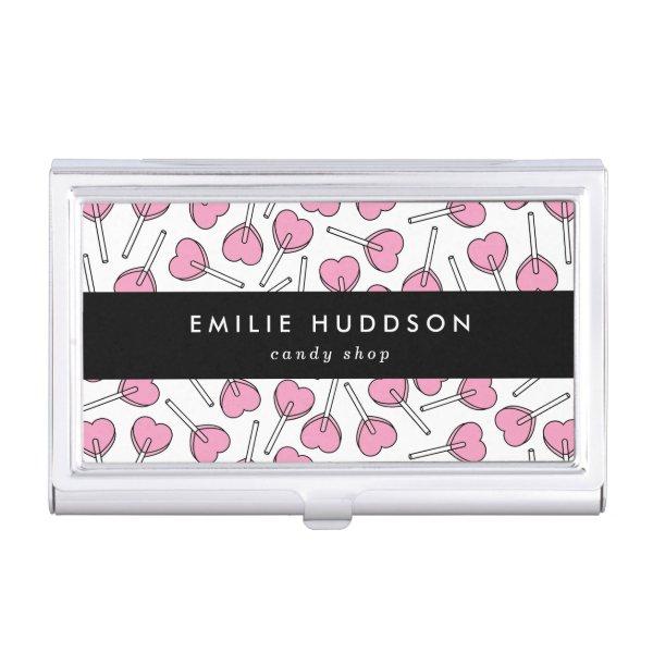 Pink Lollipops, Heart Lollipops, Lolly, Candy Shop  Case