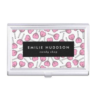 Pink Lollipops, Heart Lollipops, Lolly, Candy Shop  Case