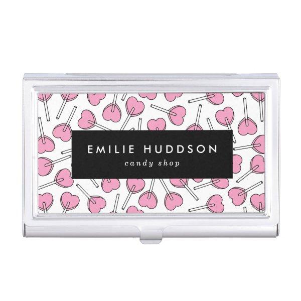 Pink Lollipops, Heart Lollipops, Lolly, Candy Shop  Case