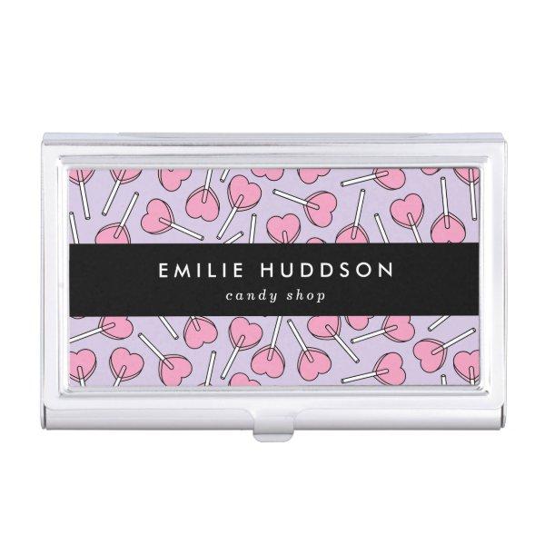 Pink Lollipops, Heart Lollipops, Lolly, Candy Shop  Case