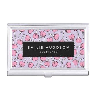 Pink Lollipops, Heart Lollipops, Lolly, Candy Shop  Case