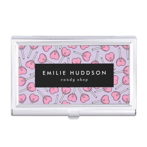 Pink Lollipops, Heart Lollipops, Lolly, Candy Shop  Case