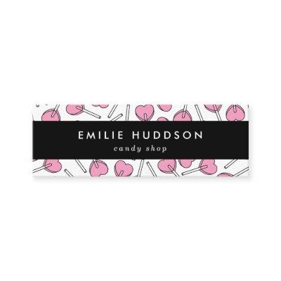 Pink Lollipops, Heart Lollipops, Lolly, Candy Shop Mini