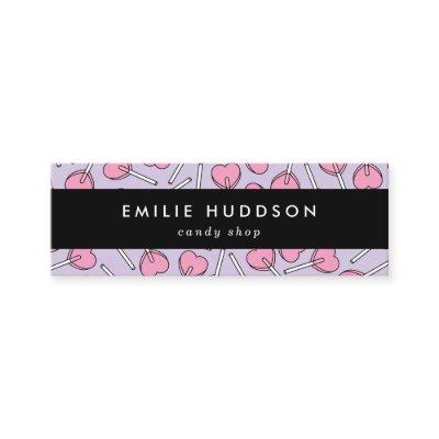 Pink Lollipops, Heart Lollipops, Lolly, Candy Shop Mini