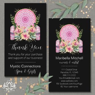Pink Mandala Crystals Yoga Reiki Spa Thank You