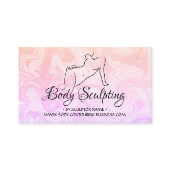 Pink marble Body sculpting contouring spa woman