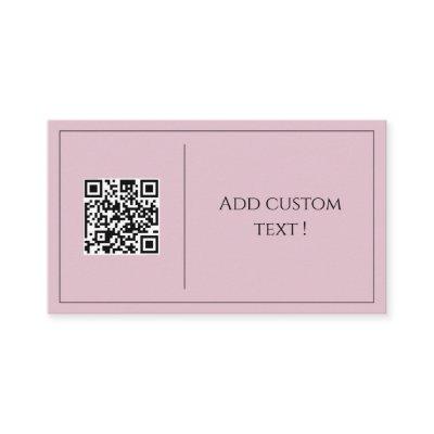 Pink minimalist qr code simple cute