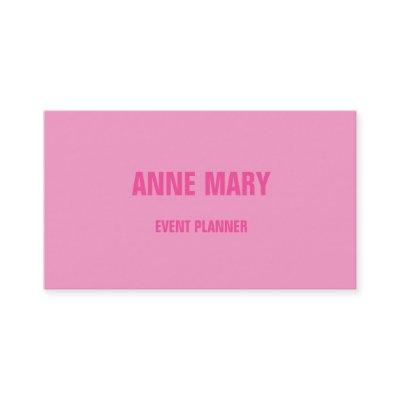 Pink Modern Bold Bright Colorful Simple Girly