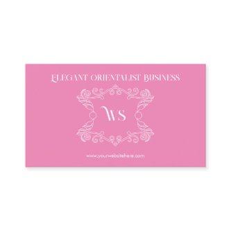 Pink Monogram Orientalist Ornament
