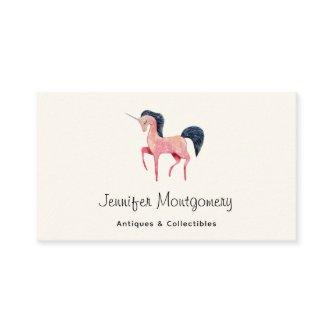 Pink Nordic Unicorn with Black Mane