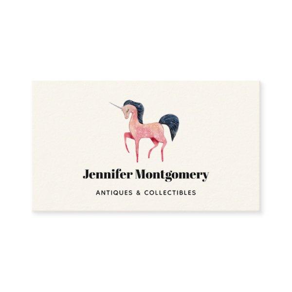 Pink Nordic Unicorn with Black Mane