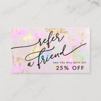 pink opal texture referral card