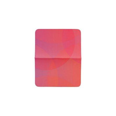 Pink, orange, modern, simple, cool, trendy art card holder