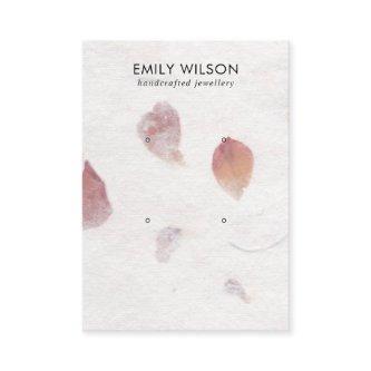 PINK PETAL HANDMADE PAPER 2 STUD EARRING DISPLAY C