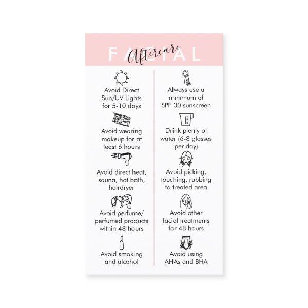 Pink Physical Printed Facial Aftercare