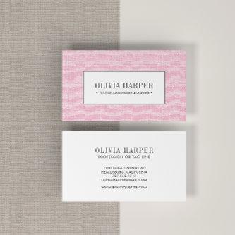 Pink | Plain Elegant Linen Look Professional